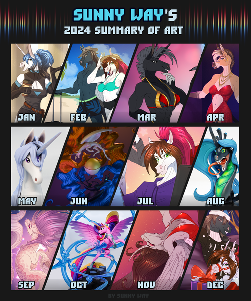 Size: 1339x1600 | Tagged: safe, artist:sunny way, derpibooru import, princess cadance, princess celestia, princess luna, queen chrysalis, oc, oc:enigma, oc:kelin, oc:steven saidon, oc:sumac spirit, oc:sunny way, oc:wacom cintiq pro 24, alicorn, anthro, changeling, horse, pony, unicorn, g4, 3d, art, art summary, artwork, chubby, commission, craft, digital art, epic, exclusive, fanart, female, feral, figurine, finished commission, fit, handmade, horn, image, lady amalthea, male, mare, muscles, my little pony, png, reward, sculpture, slender, stallion, statue, summary of art 2024, the last unicorn, thick, thin