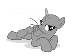 Size: 1027x778 | Tagged: safe, artist:cstrawberrymilk, pony, base, female, image, laying on stomach, lidded eyes, looking to side, mare, png, prone, simple background, transparent background