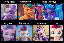 Size: 2748x1858 | Tagged: safe, derpibooru import, official, screencap, izzy moonbow, pipp petals, queen haven, sunny starscout, zipp storm, earth pony, pegasus, pony, unicorn, g5, my little pony: make your mark, my little pony: make your mark chapter 2, spoiler:g5, adorahaven, adorazipp, bag, bedroom eyes, bust, cropped, crystal, cute, cutie blossom bash, eyeshadow, female, frown, glitter, heart, horn, image, implied incest, incest, jewelry, lesbian, lidded eyes, lip bite, locket, looking at you, lying down, makeup, mare, meme, misty brightdawn, my little pony: make your mark chapter 5, my little pony: make your mark chapter 6, necklace, png, portrait, portrait of a princess, raised hoof, reaction image, rebirth misty, royal sisters (g5), ruby, saddle bag, secrets of starlight, seductive, seductive look, sexy, ship:petalstorm, shipping, siblings, sisters, smiling, smiling at you, solo, sparkles, sparkly mane, sparkly tail, speechless, spread wings, stare, stupid sexy queen haven, sunglasses, surprised, tail, text, trio, wings