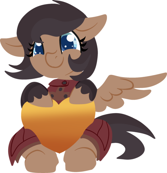 Size: 1946x2010 | Tagged: artist needed, safe, derpibooru import, oc, oc:quillwright, unofficial characters only, pegasus, fallout equestria, clothes, fallout equestria: of shadows, female, image, missing wing, pegasus oc, png, robes, scribe, simple background, sitting, smiling, solo, steel ranger, transparent background, wing out, wings