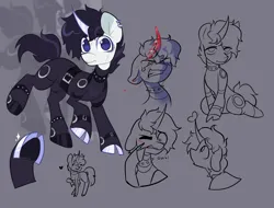 Size: 2695x2048 | Tagged: semi-grimdark, artist:moccabliss, derpibooru import, ponified, pony, unicorn, blood, edward scissorhands, horn, image, png, solo