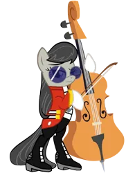 Size: 2500x3200 | Tagged: safe, artist:epicheavytf2, artist:pyrogaming, derpibooru import, edit, vector edit, octavia melody, earth pony, pony, g4, alternate universe, bipedal, bolt, boots, bow (instrument), cello, cello bow, clothes, doctor eggman, female, glasses, gloves, image, jacket, mare, musical instrument, object, pants, png, shoes, simple background, solo, sonic the hedgehog, sonic the hedgehog (series), transparent background, vector