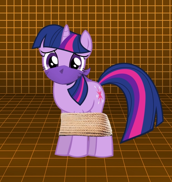 Size: 1199x1272 | Tagged: safe, derpibooru import, edit, twilight sparkle, pony, unicorn, g4, 1000 years in photoshop, abuse, bondage, bound and gagged, cloth gag, gag, horn, image, jpeg, my little pony, over the nose gag, sad, twilybuse, vector