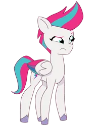 Size: 1848x2464 | Tagged: safe, artist:lnx1ynight16, derpibooru import, zipp storm, pegasus, pony, g5, my little pony: tell your tale, concave belly, confused, fit, folded wings, image, looking at something, png, slender, standing, thin, vector, wings, zipp's yes day