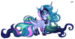 Size: 4595x2405 | Tagged: safe, alternate version, artist:princessmoonsilver, derpibooru import, oc, oc:luminous night, alicorn, bat pony, bat pony alicorn, pony, bat wings, female, folded wings, helmet, horn, image, mare, png, simple background, solo, transparent background, wings