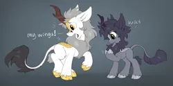 Size: 1809x899 | Tagged: dead source, safe, artist:hioshiru, derpibooru import, oc, oc:kate, oc:kej, unofficial characters only, kirin, pony, g4, sounds of silence, black and yellow, chest fluff, cloven hooves, digital art, duo, duo male and female, ear fluff, female, height difference, horn, image, k+k, kirinified, leg fluff, leonine tail, male, my little pony, oc x oc, open mouth, png, shipping, slender, species swap, stallion, straight, tail, thin, unshorn fetlocks