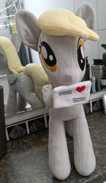 Size: 2793x4796 | Tagged: safe, artist:natyhandmadeboutique, derpibooru import, derpy hooves, pegasus, pony, g4, female, image, irl, jpeg, mail, mare, photo, plushie