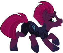 Size: 7407x6263 | Tagged: safe, artist:ejlightning007arts, fizzlepop berrytwist, tempest shadow, unicorn, my little pony: the movie, absurd resolution, armor, broken horn, butt, eye scar, flank, flustered, horn, image, looking back, plot, png, scar, simple background, solo, stupid sexy tempest shadow, tempass, transparent background, vector