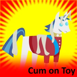 Size: 1024x1024 | Tagged: suggestive, derpibooru import, shining armor, pony, derpibooru, g4, cum, cum on toy, eyestrain warning, image, irl, male, merch sexploitation, meta, meta:cum on toy, mysterious white liquid, needs more saturation, photo, png, pointy ponies, solo, solo male, spoilered image joke, toy