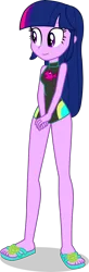 Size: 1281x3926 | Tagged: safe, alternate version, artist:dustinwatsongkx, derpibooru import, edit, sci-twi, twilight sparkle, human, equestria girls, g4, accessory swap, clothes, clothes swap, feet, female, fluttershy's one-piece swimsuit, fluttershy's swimsuit, image, my little pony equestria girls: better together, one-piece swimsuit, png, sandals, simple background, solo, swimsuit, swimsuit edit, swimsuit swap, transparent background, vector, wetsuit