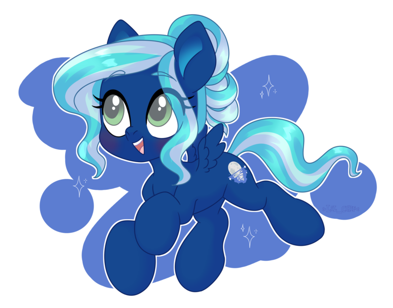 Size: 2177x1707 | Tagged: safe, artist:lil_chif, derpibooru import, oc, oc:sea glinter, unofficial characters only, pegasus, pony, chibi, image, png, solo