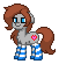 Size: 204x220 | Tagged: safe, derpibooru import, oc, oc:ponepony, earth pony, pony town, clothes, digital art, gray fur, image, os, pixel art, png, socks, striped socks