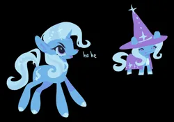 Size: 1174x824 | Tagged: safe, artist:squilko, derpibooru import, trixie, pony, unicorn, g4, black background, cape, clothes, hat, horn, image, png, simple background, solo, trixie's cape, trixie's hat