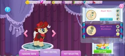 Size: 1280x576 | Tagged: safe, derpibooru import, mayor mare, earth pony, pony, g4, carmen sandiego, female, gameloft, image, jpeg, mare, my little pony: magic princess, screenshots, solo, tail