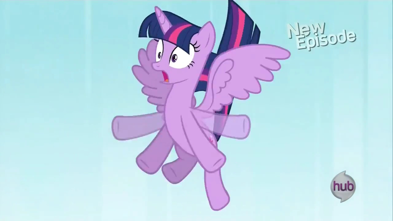 Size: 1280x720 | Tagged: safe, derpibooru import, screencap, twilight sparkle, twilight sparkle (alicorn), alicorn, g4, princess twilight sparkle (episode), falling, female, flying, hub logo, image, jpeg, logo, my little pony, solo, the hub