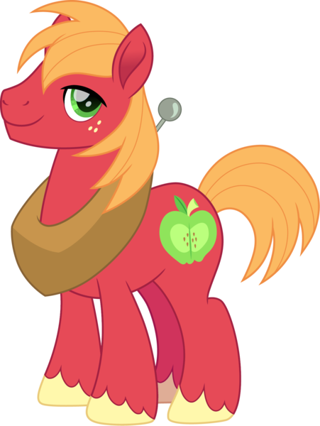 Size: 1354x1800 | Tagged: safe, artist:cloudy glow, derpibooru import, big macintosh, earth pony, pony, g4, image, male, movie accurate, png, simple background, solo, transparent background, vector