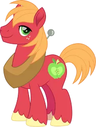 Size: 1354x1800 | Tagged: safe, artist:cloudy glow, derpibooru import, big macintosh, earth pony, pony, g4, image, male, movie accurate, png, simple background, solo, transparent background, vector