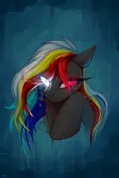 Size: 2000x3000 | Tagged: safe, artist:darky_wings, derpibooru import, oc, oc:darky wings, unofficial characters only, pegasus, pony, crying, error, female, glitch, glitch art, image, png, sad, sketch, teary eyes