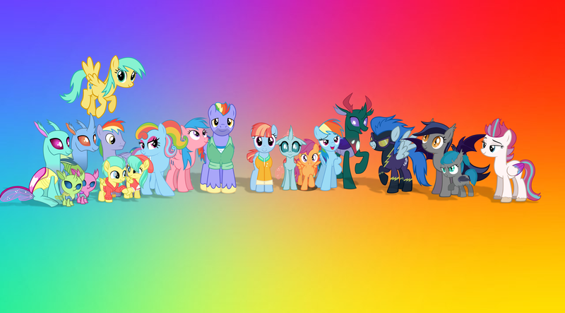 Size: 3384x1876 | Tagged: artist needed, safe, alternate version, anonymous artist, artist:besttubahorse, artist:cloudy glow, artist:crystalmagic6, artist:dashiesparkle, artist:deratrox, artist:durpy, artist:jhayarr23, artist:kayman13, artist:laszlvfx, artist:prixy05, artist:starryshineviolet, artist:tardifice, artist:zee66, derpibooru import, axilla, barley barrel, bow hothoof, firefly, lumbar, nightshade, ocellus, pharynx, pickle barrel, rainbow blaze, rainbow dash, rainbow dash (g3), scootaloo, spiracle, sunshower raindrops, windy whistles, zipp storm, oc, oc:echo, oc:gracy gloom, bat pony, changeling, earth pony, pegasus, pony, g1, g3, g4, g5, adopted, adopted daughter, adopted offspring, alternate, aunt and niece, baby, baby changeling, barrel twins, bowabetes, brother and sister, brothers, cap, carapace (g4), clothes, colt, cousins, crack shipping, cute, cutealoo, dashabetes, daughter-in-law, diaocelles, eyeshadow, family, father and child, father and daughter, female, filly, foal, g5 to g4, generation leap, goggles, grandmother and grandchild, grandmother and granddaughter, grandmother and grandson, grin, hat, headcanon, headcanon in the description, holding hooves, hoodie, image, jacket, lesbian, lidded eyes, looking at each other, looking at someone, makeup, male, mare, mother and child, mother and daughter, offspring, open mouth, open smile, parent:bow hothoof, parent:sunshower raindrops, parent:windy whistles, parents:windyhoof, png, poster, rainbow background, scootadoption, scootalove, shadowbolts uniform, ship:pharydash, ship:scootacellus, ship:windyhoof, shipping, siblings, sister-in-law, sisters, sitting, smiling, smiling at each other, son-in-law, spin-off, spread wings, stallion, straight, twins, uncle and niece, windybetes, wings