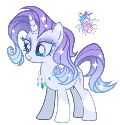 Size: 2373x2475 | Tagged: safe, artist:anno酱w, derpibooru import, oc, unofficial characters only, pony, unicorn, base used, cutie mark, eyelashes, eyeshadow, horn, image, jewelry, magical lesbian spawn, makeup, necklace, offspring, parent:rarity, parent:trixie, png, simple background, smiling, solo, standing, stars, transparent background