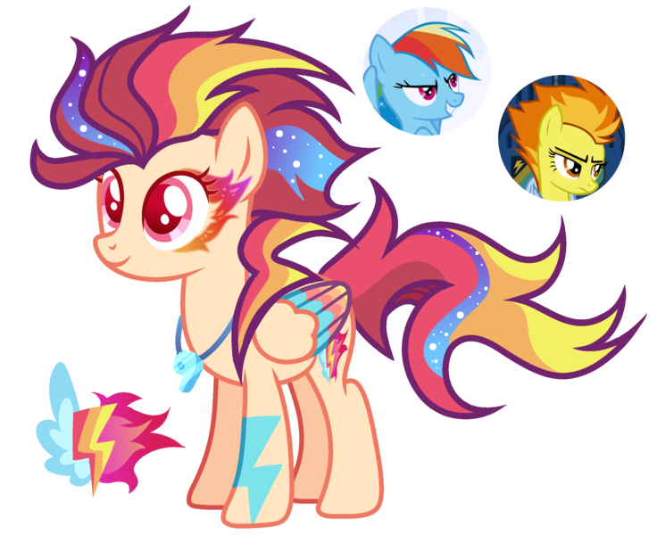 Size: 2784x2271 | Tagged: safe, artist:anno酱w, derpibooru import, oc, unofficial characters only, pegasus, pony, adoptable, base used, cutie mark, ethereal mane, facial markings, image, lightning, magical lesbian spawn, offspring, parent:rainbow dash, parent:spitfire, png, simple background, solo, starry mane, transparent background, whistle, whistle necklace