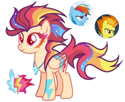 Size: 2784x2271 | Tagged: safe, artist:anno酱w, derpibooru import, oc, unofficial characters only, pegasus, pony, adoptable, base used, cutie mark, ethereal mane, facial markings, image, lightning, magical lesbian spawn, offspring, parent:rainbow dash, parent:spitfire, png, simple background, solo, starry mane, transparent background, whistle, whistle necklace