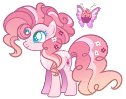 Size: 2460x1948 | Tagged: safe, artist:anno酱w, derpibooru import, oc, unofficial characters only, earth pony, pony, adoptable, base used, body freckles, cutie mark, eyelashes, eyeshadow, freckles, hair bun, hair over one eye, image, magical lesbian spawn, makeup, offspring, parent:fluttershy, parent:pinkie pie, png, simple background, solo, transparent background