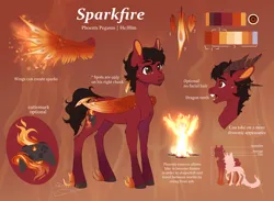 Size: 3948x2896 | Tagged: safe, artist:doekitty, derpibooru import, oc, oc:sparkfire, dracony, dragon, hybrid, pony, fire, image, male, png, reference sheet, solo, stallion