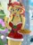 Size: 4938x6690 | Tagged: safe, artist:emeraldblast63, derpibooru import, sunset shimmer, equestria girls, g4, breasts, christmas, christmas tree, cleavage, clothes, cookie, costume, detached collar, food, holiday, image, plate, png, santa costume, tree