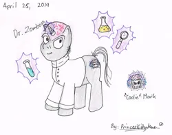 Size: 1006x794 | Tagged: safe, artist:crazyplantmae, derpibooru import, ponified, pony, undead, unicorn, zombie, zombie pony, 2014, dr. zomboss, horn, image, jpeg, male, plants vs zombies, stallion, traditional art