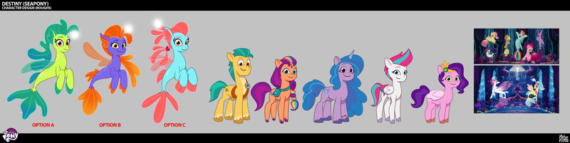 Size: 6950x1746 | Tagged: safe, derpibooru import, official, applejack, fluttershy, hitch trailblazer, izzy moonbow, pinkie pie, pipp petals, princess skystar, queen novo, rainbow dash, rarity, sunny starscout, twilight sparkle, zipp storm, earth pony, pegasus, pony, seapony (g4), unicorn, g4, g5, my little pony: tell your tale, my little pony: the movie, .psd available, bracelet, colored wings, concept art, destiny (g5), female, folded wings, horn, image, jewelry, male, mane five, mane stripe sunny, mare, multicolored wings, png, royal sisters (g5), seaponified, seapony applejack, seapony fluttershy, seapony pinkie pie, seapony rainbow dash, seapony rarity, seapony twilight, siblings, sisters, smiling, species swap, stallion, unshorn fetlocks, wings