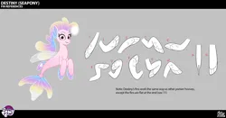 Size: 3339x1746 | Tagged: safe, derpibooru import, official, seapony (g4), g5, my little pony: tell your tale, .psd available, concept art, destiny (g5), female, image, png, solo