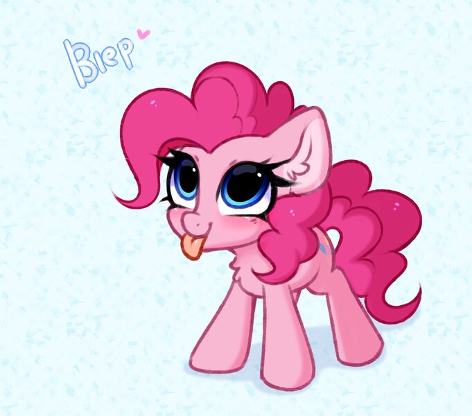 Size: 2073x1827 | Tagged: safe, artist:pesty_skillengton, derpibooru import, pinkie pie, earth pony, pony, g4, :p, ear fluff, female, heart, image, jpeg, mare, solo, tongue out