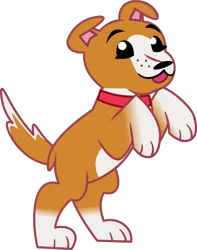 Size: 1041x1321 | Tagged: safe, artist:prixy05, derpibooru import, winona, dog, g4, g5, bipedal, female, g4 to g5, generation leap, image, png, simple background, solo, transparent background, vector