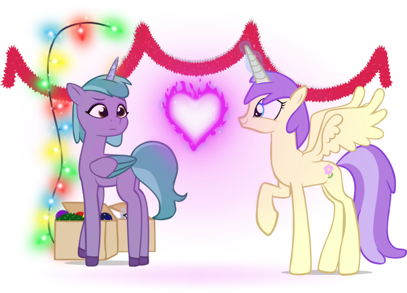 Size: 2355x1692 | Tagged: safe, artist:equestriaexploration, derpibooru import, alula, pluto, princess erroria, alicorn, pony, g4, g5, 4chan, christmas, christmas lights, concave belly, holiday, image, lanky, long legs, magic, png, shiny sparks, simple background, skinny, tall, thin, transparent background