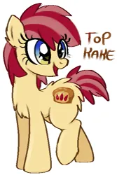 Size: 391x585 | Tagged: safe, artist:muffinz, derpibooru import, oc, ponified, unofficial characters only, pony, food, image, kek, muffin, png, snow, snowpony, solo, top kek