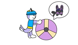 Size: 681x400 | Tagged: safe, artist:frdea, derpibooru import, twilight sparkle, lucario, semi-anthro, g4, ball, everest (paw patrol), image, jpeg, morph ball, paw patrol, pokefied, pokémon, species swap, twiball, twilicario