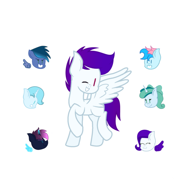 Size: 4000x4000 | Tagged: safe, artist:ramixe dash, derpibooru import, oc, oc:blue chewings, oc:crystal heart g5, oc:lightning stars, oc:navy soarblaze, oc:osiris eclipse, oc:prixy, oc:violet sparkle, unofficial characters only, earth pony, pegasus, pony, unicorn, g4, g5, base used, female, g5 to g4, generation leap, horn, image, mare, png, simple background, transparent background