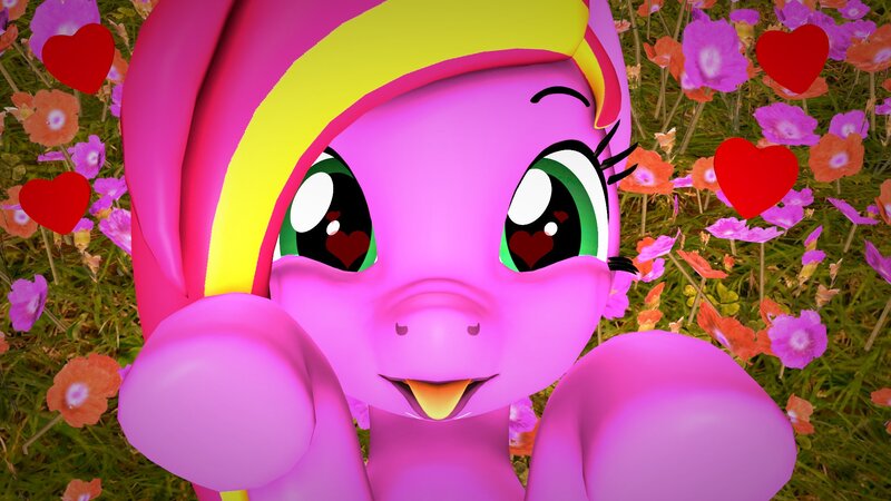 Size: 1920x1080 | Tagged: safe, artist:fallenponiesproduction, ponerpics import, oc, oc:diamond-chi, unofficial characters only, pony, 3d, female, image, jpeg, mare, mlem, silly, solo, tongue out