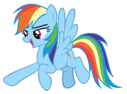 Size: 9566x7070 | Tagged: safe, artist:andoanimalia, derpibooru import, rainbow dash, pegasus, pony, every little thing she does, female, flying, image, png, simple background, solo, solo female, transparent background, vector