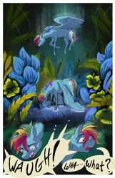 Size: 2000x3100 | Tagged: safe, artist:seventozen, derpibooru import, rainbow dash, pony, comic:the problem of parthus, image, jpeg, plant, solo