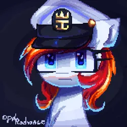 Size: 1005x1005 | Tagged: safe, artist:opal_radiance, derpibooru import, oc, oc:silverfoot, earth pony, pony, bust, commission, image, pixel art, png, portrait, solo, ych result