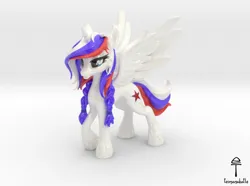 Size: 710x528 | Tagged: safe, artist:teonanakatle, derpibooru import, oc, oc:marussia, ponified, alicorn, pony, 3d, cute, female, image, nation ponies, png, render, russia, solo, zbrush