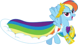 Size: 5223x3000 | Tagged: safe, artist:cloudy glow, derpibooru import, rainbow dash, suited for success, clothes, dress, g4, gala dress, image, png, simple background, solo, transparent background, vector