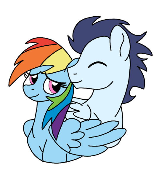 Size: 720x830 | Tagged: safe, artist:dasher666, derpibooru import, rainbow dash, soarin', pegasus, pony, female, image, male, mare, png, shipping, simple background, soarindash, stallion, straight, white background