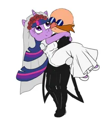 Size: 1300x1493 | Tagged: safe, derpibooru import, twilight sparkle, crossover, doctor eggman, female, image, male, marriage, png, sonic the hedgehog (series), straight