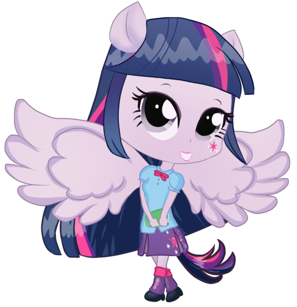 Size: 1486x1538 | Tagged: safe, artist:anayahmed2, derpibooru import, twilight sparkle, human, equestria girls, alicorn wings, book, chibi, cutie mark tattoo, eyeshadow, female, g4, humanized, image, lipstick, makeup, png, ponied up, pony ears, simple background, solo, tail, tattoo, transparent background, wings