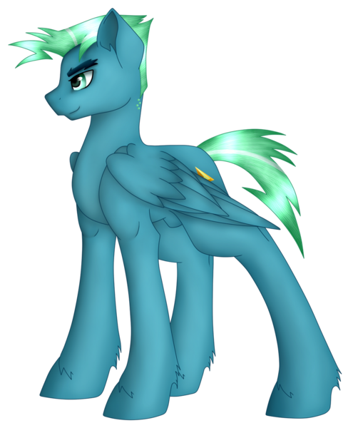 Size: 1024x1241 | Tagged: safe, artist:nocti-draws, derpibooru import, sky stinger, pegasus, pony, image, male, png, simple background, solo, stallion, transparent background