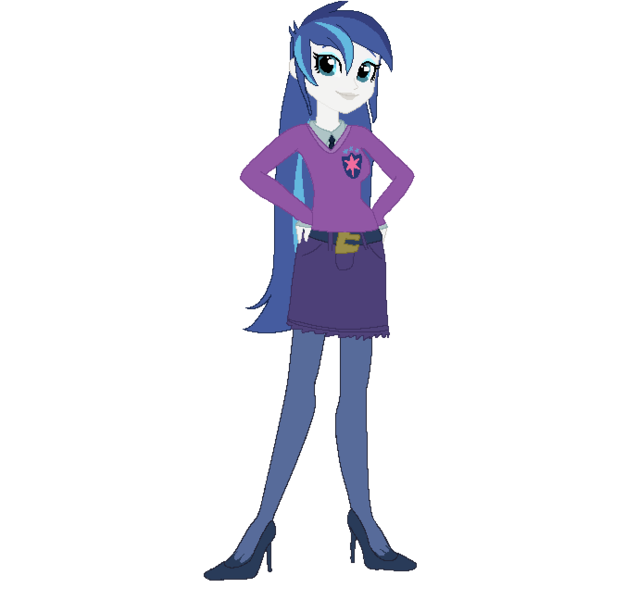 Size: 690x648 | Tagged: safe, derpibooru import, shining armor, equestria girls, adult, alumna sparkling armor, alumnus shining armor, base used, clothes, cutie mark, cutie mark on clothes, denim, denim skirt, equestria guys, eyeshadow, female, high heels, image, lipstick, long hair, makeup, necktie, png, rule 63, shirt, shoes, simple background, skirt, socks, solo, sparkling armor, stockings, sweater vest, thigh highs, transparent background