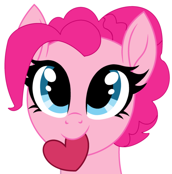 Size: 1955x1970 | Tagged: safe, artist:starshade, artist:twilyisbestpone, derpibooru import, pinkie pie, earth pony, pony, base used, bust, cute, daaaaaaaaaaaw, diapinkes, female, g4, heart, hnnng, image, looking at you, mare, mouth hold, png, simple background, smiling, smiling at you, solo, transparent background, weapons-grade cute
